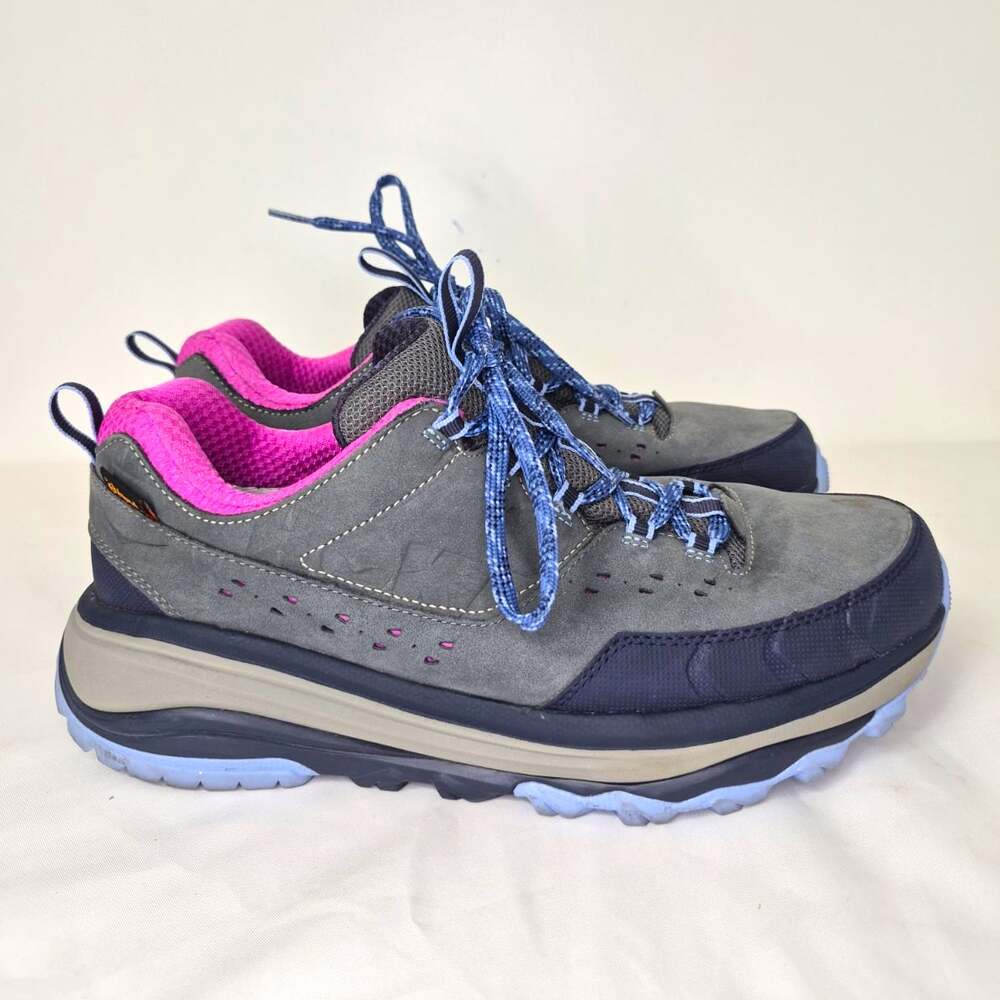 HOKA ONE ONE Tor Summit WP Women’s US 10 Waterproof Hiking Shoes Gray Pink 10089